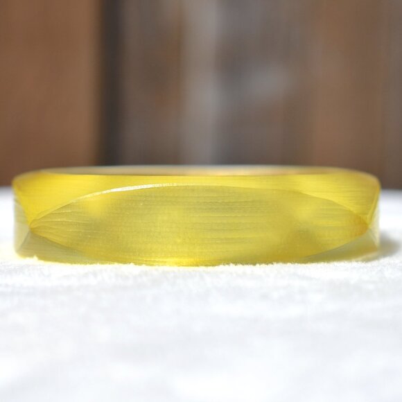 Alexis Bittar | Lucite Neon Yellow Square Bangle - Picture 4 of 8